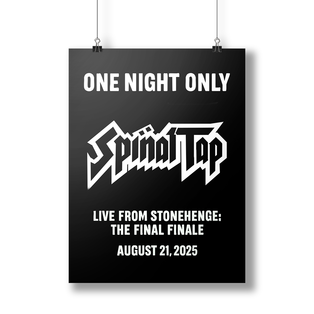 Spinal Tap  - Spinal Tap Stonehenge Event Poster
