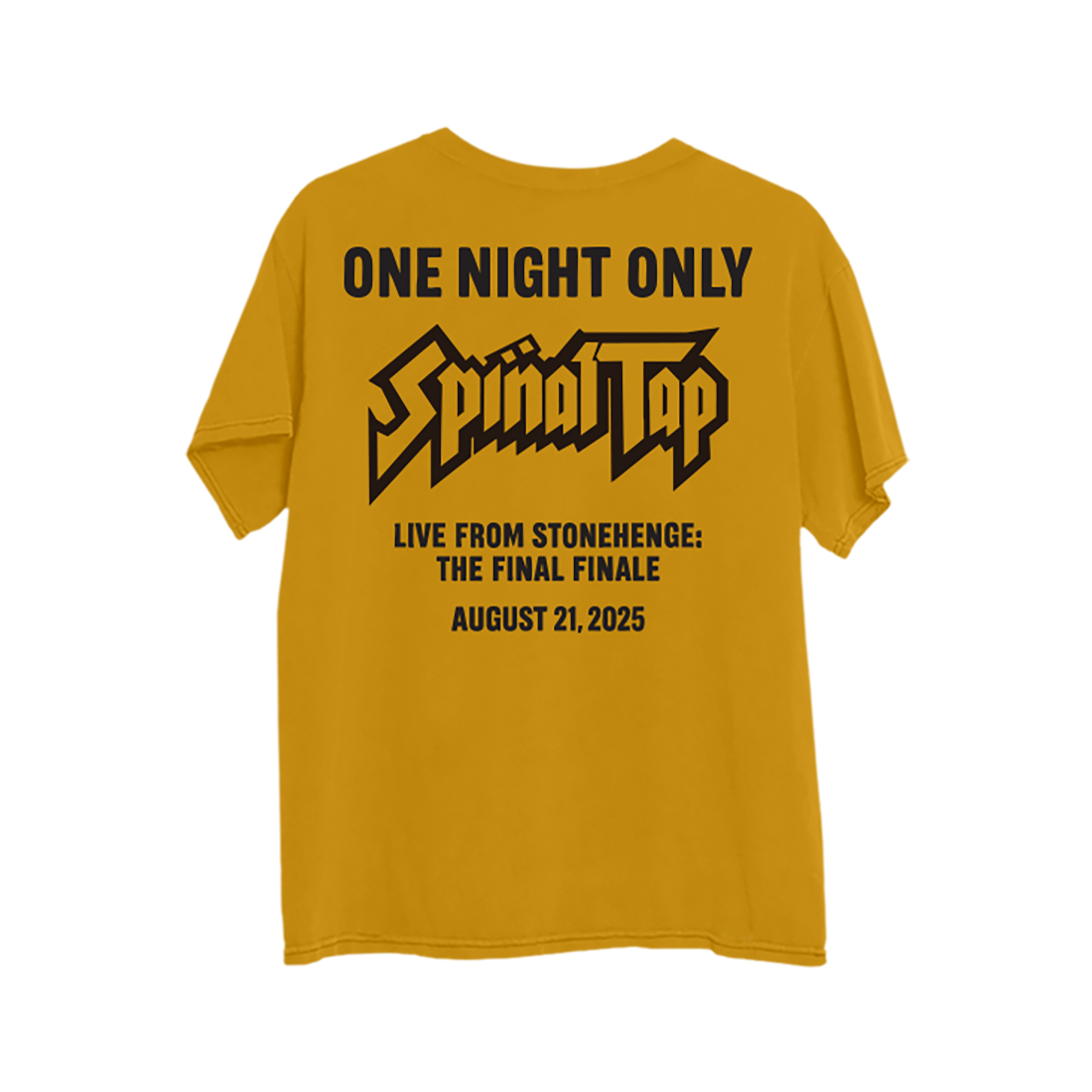 Spinal Tap  - Spinal Tap Stonehenge Event Mustard T-Shirt